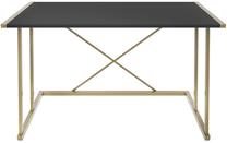 Kirjutuslaud Kalune Design Adelaide 322RTC1394, 114 cm x 60 cm, 75 cm, antratsiit v./kuld v.