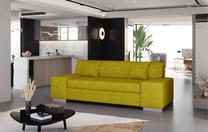 Sofa Porto Three Omega 68, geltona sp., 90 x 210 cm x 98 cm