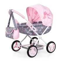 Коляска для кукол Bayer Cosy 12704AA, розовый цв./серый цв.