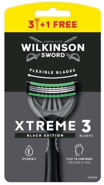 Бритва, одноразовый Wilkinson Sword Xtreme 3 Black Edition Comfort, 4 шт.