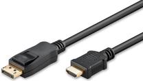 Laidas MicroConnect DisplayPort to HDMI HDMI male, Displayport male, 3 m, juoda sp.