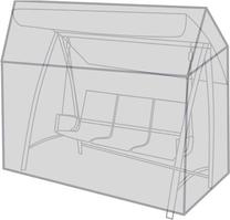 Lauko baldų uždangalas FC4620350, tamsiai žalia sp., 225 x 145 cm