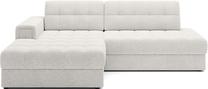 Kampinė sofa - lova Blezalt Royal, balta sp., kairinė, 240 x 150 cm x 81 cm