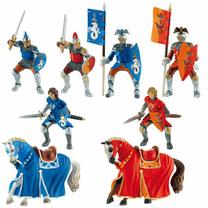 Figūrėlių rinkinys Eduplay Knight, 8 vnt., įvairių spalvų