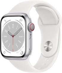 Viedais pulkstenis Apple Watch Series 8 GPS + Cellular 41mm Aluminum LT, sudraba krās.
