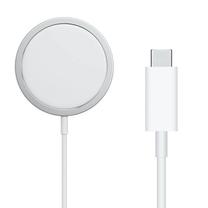 Telefono įkroviklis RoGer Rocco Charger MagSafe 15W for Apple iPhone, Qi Wireless/USB-C, balta sp., 15 W