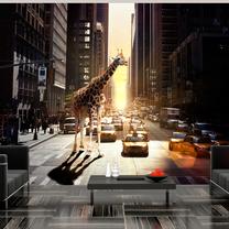 Fototapete Artgeist Giraffe In The Big City, 193 cm x 250 cm