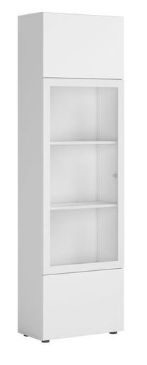 Vitrina Modai REG2D1W, balta sp., 60 cm x 32 cm x 202 cm