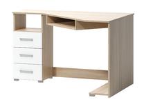 Rašomasis stalas Tatris 17 Left Sided, ąžuolo/balta