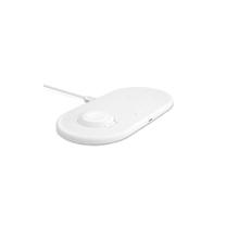 Telefono įkroviklis Epico 2IN1, Qi Wireless, balta sp., 10 W