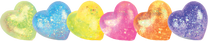 Sensorinis spaudomas žaislas Super Gel Shiny Heart, (spalva/dizainas parenkami atsitiktine tvarka)