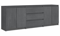 Komoda VLX Side Cabinet, pilka sp., 65 cm x 180 cm x 36 cm