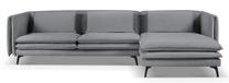 Kampinė sofa Micadoni Home Vottina MIC_RC_167_F1_VOTTINA3, tamsiai pilka sp., dešininė, 317 x 170 cm x 79 cm