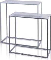 Konsoles galds Mondex Cedric Set XL, pelēka krās., 62 cm x 26.5 cm x 68 cm, 2 gab.