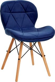 Valgomojo kėdė ActivEshop 4Rico QS-186, mėlyna sp./rusva sp., 38 cm x 38 cm