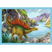 Dėlionė Trefl 4in1 Unique Dinosaurs 34609, 28.5 cm x 20.5 cm, 71 vnt., įvairių spalvų