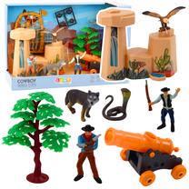 Figūrėlių rinkinys, su priedais Lean Toys Cowboy Wild West, įvairių spalvų