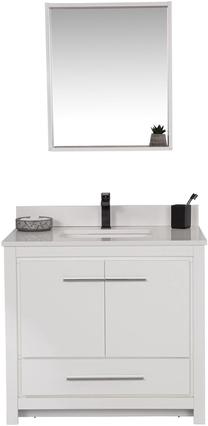 Vannas istabas mēbeļu komplekts Kalune Design Superior 36, balta krās., 54 cm x 90 cm x 86 cm