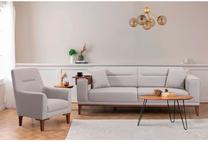 Sofos rinkinys Hanah Home Liones Tepsili Set, kreminė sp., 94 x 223 cm x 82 cm