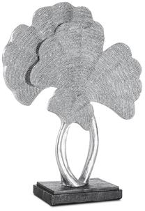 Dekoratyvinė figūrėlė Eldo Ginkgo Leaves, sidabro sp., 25 cm x 9 cm x 32 cm