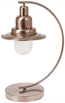 Galda stāvlampas IC Lite Lamparo, E14, 11W, balta krās./bronzas krās.