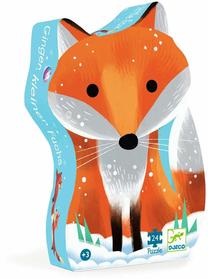 Puzle Djeco Silhouette Little Fox Ginger DJ07285, 30 cm x 42 cm, 24 gab., daudzkrāsaina