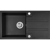 Кухонная мойка Laveo Barbados SBB_711T, Black, гранит, 76 см x 44 см x 18 см, черный цв.