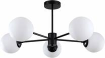 Valgusti rippuv Light Prestige Roma 5 LP-1345/5P BK, E14, 5 x 40 W, valge v. / must v.