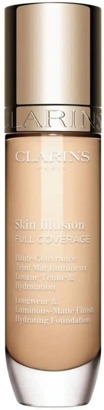 Skystas makiažo pagrindas Clarins Skin Illusion Full Coverage, 100.4n, 30 ml
