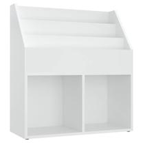 Vaikiška knygų lentyna VLX Children Magazine Rack, balta sp., 30 cm x 71 cm x 78.5 cm