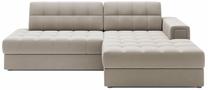 Kampinė sofa - lova Blezalt Sola, smėlio sp., dešininė, 240 x 150 cm x 82 cm