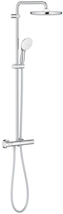 Душевой набор с термостатическим смесителем Grohe Tempesta System 250, хромовый цв.
