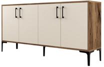 Комод Kalune Design Kiev 160, кремовый цв./ореховый цв., 78 см x 160 см x 35 см