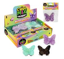 Sensorinis spaudomas žaislas, rinkinys Butterfly, (spalva/dizainas parenkami atsitiktine tvarka), 6 vnt.