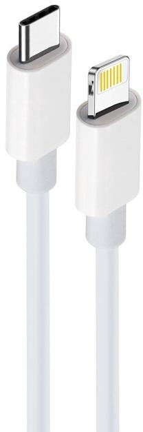 Telefono įkroviklis Maxlife MXUC-05, Lightning/1 x USB-C, 100 cm, balta sp., 20 W