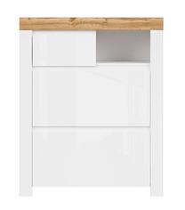 Batų dėžė Holten REG2K1S, ąžuolo/balta, 92.5 cm x 37 cm x 115 cm