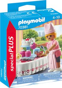 Konstruktorius Playmobil Special Plus Baker With Dessert Table 70381, 24 vnt.