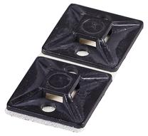 Кабельные органайзеры Haupa Self Adhesive Sockets 262163, 28 x 28 мм, 100 шт., черный цв.