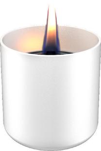 Galda deglis, ar atkārtoti uzpildāmu šķidrumu TenderFlame Lilly, 4.5 h, balta krās.