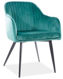 Valgomojo kėdė Modern Elina Velvet, žalia sp., 59 cm x 47 cm x 81 cm