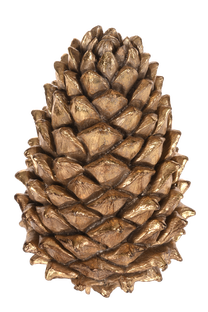 Kalėdinė dekoracija, "Kankorėžis" Miloo Pine ML11924, 13 cm, aukso sp.