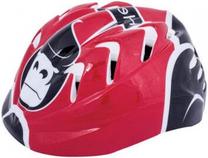 Шлемы велосипедиста детские Spokey Ape 839756, черный цв./красный цв., 48-52 см
