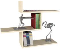 Sieninė lentyna Kalune Design Bien Birch, medžio sp., 89.5 cm x 22 cm x 89.5 cm
