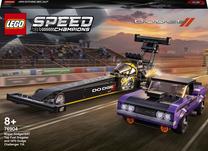 Konstruktorius LEGO Speed Champions Mopar Dodge//SRT Top Fuel Dragster ir 1970 Dodge Challenger T/A 76904, 627 vnt.