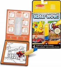 Набор для рисования Melissa & Doug Water Wow Vehicles, желтый цв./многоцветный