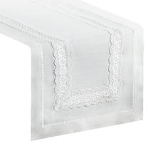 Stalo takelis stačiakampė Vanesa, balta, 40 x 140 cm