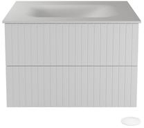 Vonios spintelė su praustuvu Besco Akya Linea, balta sp., 52.5 cm x 76 cm x 50.7 cm