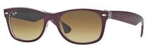 Sporta saulesbrilles Ray-Ban New Wayfarer Classic RB2132 605485, 55 mm, brūna krās./sarkana krās.