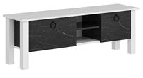 ТВ стол Kalune Design Rose, белый цв./черный цв., 140 см x 35 см x 44.8 см