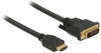 Провод Delock HDMI to DVI 24+1 Bi-Direction 85653 HDMI, DVI 24+1 male, 0.5 м, черный цв.